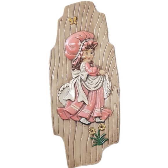 1970s Kitsch Handpainted Ceramic Wall Decor - Picture 2 of 9